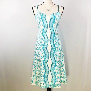 Tracy Reese Silk Spagetti Strap Summer Dress Sz 4